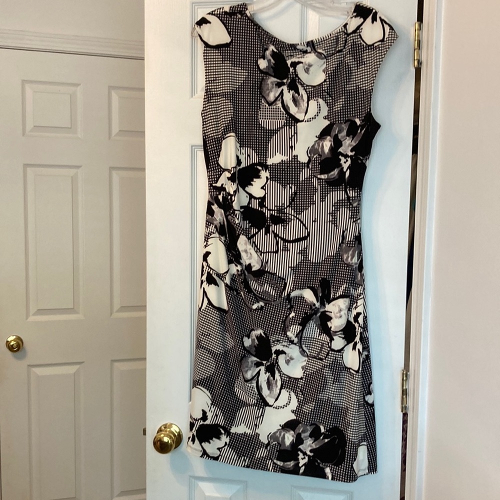 Ralph Lauren black and white dress size 14